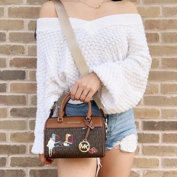 Michael Kors Bags Michael Kors Mini Duffle Bag Crossbody Brown Mk